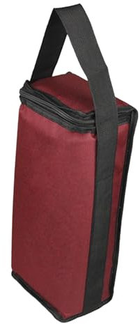 Harilla 2 Bottle Wine Bag Portable Wine Carrier Insulated Wine Carrying Bag Wine Tote Bag with Handle Red Thermal Wine Carrier Bag for Travel Outdoor Beach Picnic Wine Lover Gifts