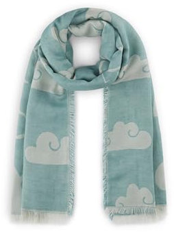 CODELLO Damen Peanuts™ Schal aus Baumwoll-Jacquard mit XL-Snoopy