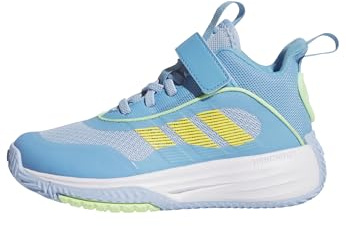 adidas Tenis Unisex Ownthegame 3.0 para fútbol Americano, Glow Blue FTWR White Semi Blue Burst, 4 UK Child