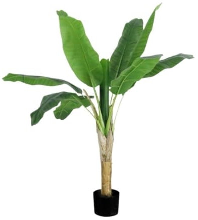 Konstgjorda Träd Stor Konstgjord Växt Bananträd Bonsai Fönster Golvdekoration Tropisk Grön Växt Bananträd Bonsai Konstgjorda Växter