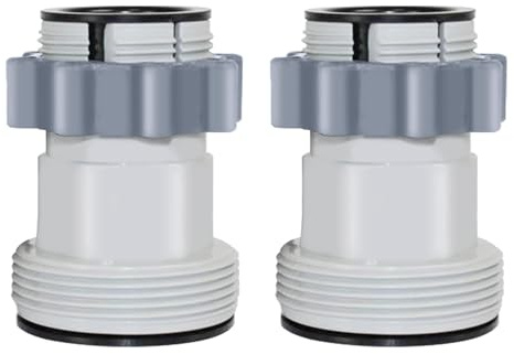 Adattatore tubo piscina 38 mm e 32 mm Raccordo tubo piscina per Intex 10722 Bestway Coleman (confezione da 2)