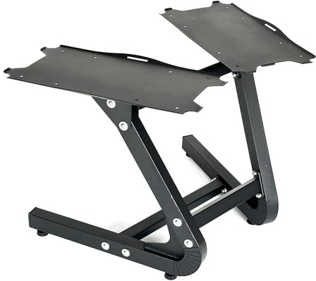 BRAINGAIN Réglable Support Halteres –Gain de Place Rack Poids Musculation pour 23.5kg, 32.5kg & 41.5kg Haltères –Ergonomique à Hauteur de Taille Rack Musculation – Compatible avec Ensembles BRAINGAIN