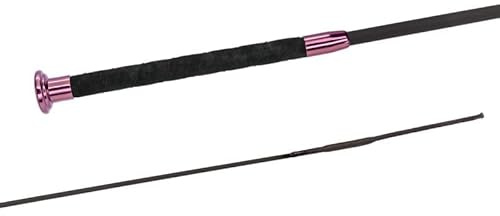 JA Horse Fleck SilkTouch Cravache d'équitation pour cheval, dressage, équitation, cravache de dressage, poignée ultra douce (rose, 100 cm)