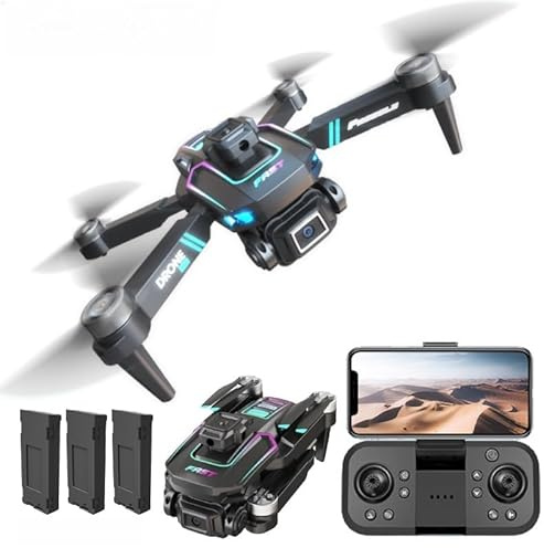 LU60 Drone con Fotocamera HD per Principianti, 360° Flip, Stabilizzazione Ottica, Rilevamento Ottico, Motore Brushless,Volo a Traiettoria, Drone RC Giocattolo con APP