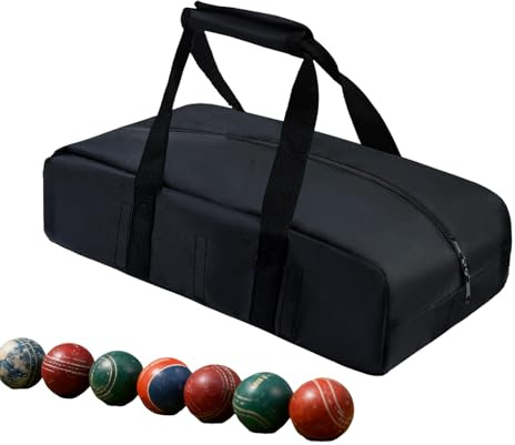Borsa per il trasporto di palline sportive – Porta palle da bocce a doppio strato, borsa per palline da bocce resistente all'acqua con tasche | Tote impermeabile con cinghie imbottite per U
