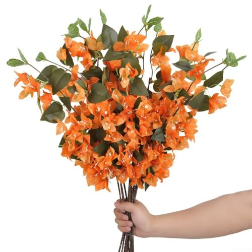 Arreglo artificial triangular de flores de ciruela para decoración de porche cubierto, resistente a la intemperie para exposición parcial al aire libre