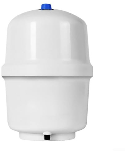 Tanque de agua RO presurizado de 1.3 L con válvula de bola, recipiente de almacenamiento de PP para purificador de agua del hogar, diseño antienvejecimiento, fácil instalación, blanco (2)