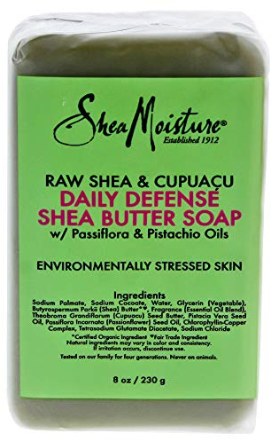 Shea Moisture Raw Shea and Cupuacu Daily Defense Butter Soap, 8 oz
