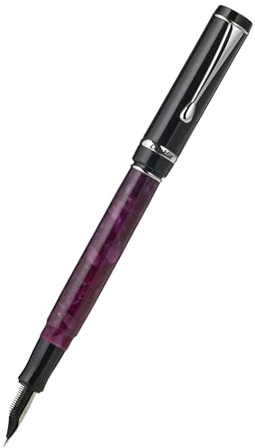 Conklin Duragraph Fountain Pen Purple Nights - Medium Nib, Elegant Writing Instrument with Rich Purple Finish