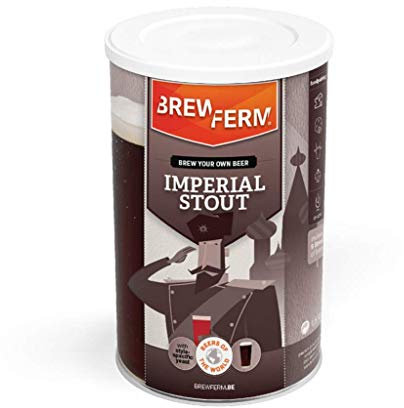 Brewferm - Bierkit Imperial Stout - Bierbrauset Zum Selber Brauen - 9 Liter - Ein kräftiges, geschmackvolles Stout