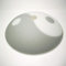 Ersatzglas ying yang Lampenglas weiß/grau matt für Deckenleuchte Ø 40cm E27 Leuchtmittel
