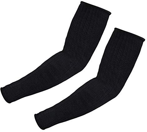 Yosoo Health Gear Garden Sleeves Armschutz Ärmel aus Stahl, Unterarm Schutz Armschutzhülsen für Arbeit und Gartenbau, schnittfest und hitzebeständig, flexible Passform, 38 cm lang