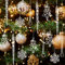 HERZWILD 40 Stück Kunststoff Weihnachtsbaum-Anhänger - Eiszapfen, Schneeflocken, Bäume, Stöcke und Seil - Dekoration für Weihnachten