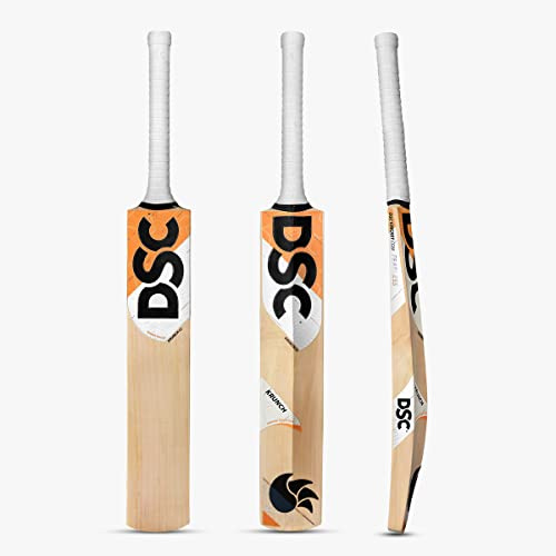 DSC Krunch 88 Kashmir Willow Cricket Bat Men's, Beige & Orange, Short Handle
