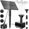 Solar Fountain Pump for Water Feature, 1.5W Solar Water Pump Kit with 7 Nozzles and 2 Stakes Solar Panel Kit Water Pump for Bird Bath Garden Ponds Backyard Pool Fish Tank Solar Pump