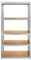 HSHa Regal Lagerregal, Lagerregal, 5-stöckiges, Einfach zu montierendes Kellerregal Steckregal Werkstattregal,Schwerlastregal, 875kg, mit Bodenschutz,Stahlgestell, 180 x 90 x 40 cm (180 cm, verzinkt)
