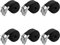 Newpop 100cm 6 pièces Sangle a cliquet Zinc, Sangles d'arrimage Charge maximale 250 kg, Sangles de Tension réglable, ssangle arrimage Fixation pour Bagages, Planches de Surf, Camping, Porte Velo