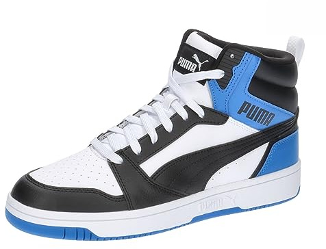 PUMA Unisex Rebound V6 Turnschuhe, Puma White Puma Black Puma Team Royal, 43 EU