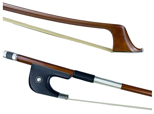 Students Violin Bow 4/4 Kontrabassbåge Mongolisk Hästhår Kontrabasspernambuco Ebenholts Groda Premium Upprätt Bas Båge