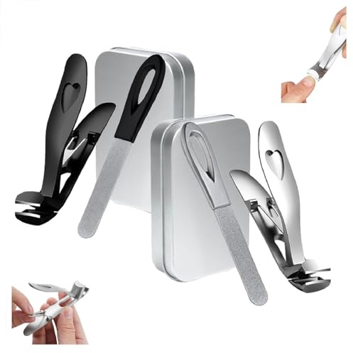 Cumuul ClipMaster Pro, Dotmalls Cumuul ClipMaster Pro, coupe-ongles ergonomique à tête angulaire pour seniors, coupe-ongles à tête angulaire pour seniors ongles épais (Mix)