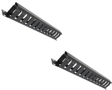 Hemobllo 2St Kabelmanagement-Rack büroartikel büromaterial Time-saving Kabel Organizer Regal Kabelmanagement für Server Draht Netzwerkzubehör Netzwerk-Management-Versorgung Metall Black