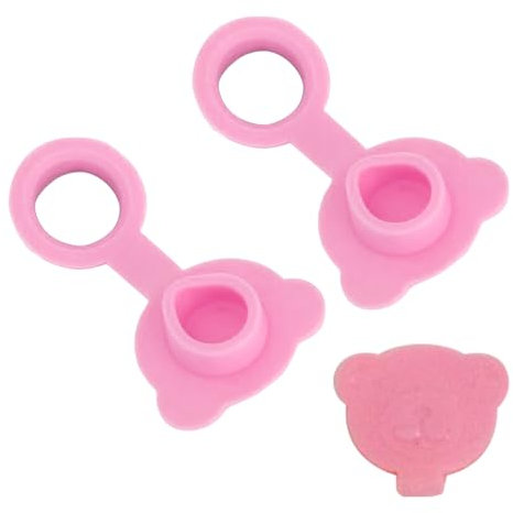 Bouchon de baignoire en silicone, bouchon de baignoire pour salle de bain,2x baignoire stopper en silicone avec forme d'ours - Facile à installer et à retirer, les drains se branchent pour les de gren