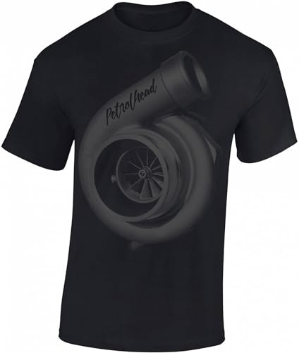 Petrolhead: Turbocharger supercargador - Camiseta Motor - Regalo Hombre - T-Shirt Racing - Camisetas Coches - Tuning - Moto - Coche - Car - Cafe Racer - Biker - Rally - JDM - Unisex (L)