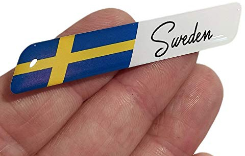 dekal konst 3D gel silikon Sverige flagga bricka bil panel kropp självhäftande emblem klistermärke fordon automatisk inställning emblem