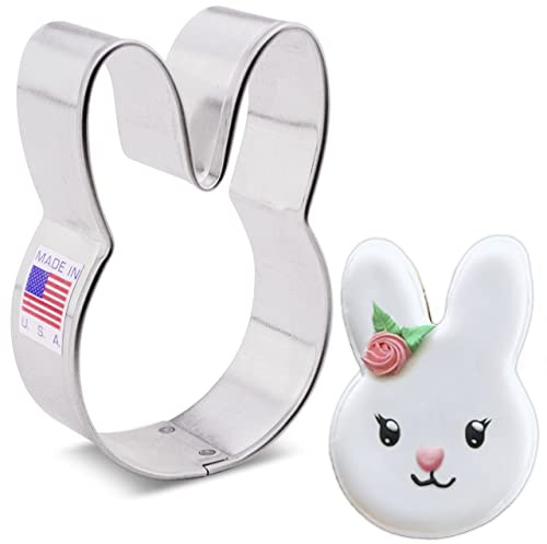 Ann Clark Cute Bunny Head Cookie Cutter, 3” Made in USA
