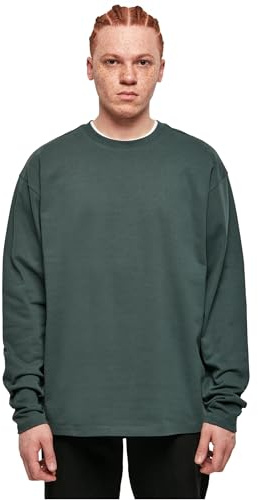 Urban Classics Herren Ultra Heavy Oversized Longsleeve T-Shirt, Bottlegreen, M EU