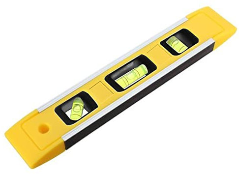 Magnetic Spirit Level for Levelling Precision, Pocket Sized Torpedo Spirit Level 9”/230mm, Lightweight Portable and Great for Multitasking DIY Jobs