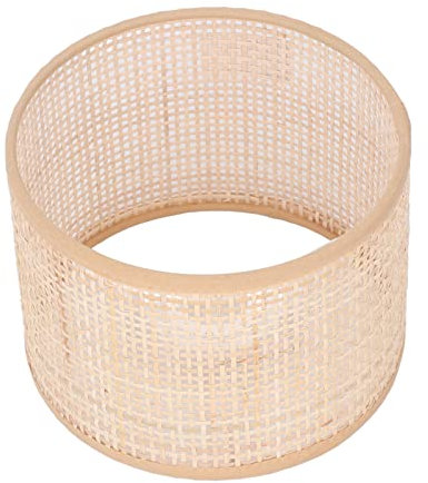 Paralume in Rattan di Ricambio Lampadario in Cesto Intrecciato Vintage Lampadario Sospeso Lampada da Terra in Rattan Paralume E27 E14