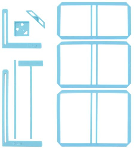 UPTTHOW Herramienta de encuadernación de 9 piezas para principiantes, plantillas completas e instrucciones de corte, se puede hacer en cuaderno, calendario, diario basura, manual
