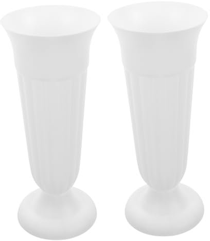 VINTORKY 2pièces Pot De Fleurs pour Cimetière Urne Décoration Commémorative Stable Au Sol Usage Funéraire Et Événementiel