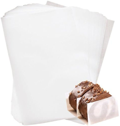Generic 200pcs Rotolo di Torta Separatore di Carta Swiss Roll Border Carte Imballaggio Food Grade Torta di Pane Forno Teglia Carta Oleata