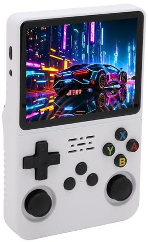 R36S Retro-Handheld-Spielekonsole, 3,5-Zoll-IPS-Bildschirm Videospielkonsole, Dual 3D Rocker, Hand-Emulator-Konsole mit Open-Source-Linux-System, 3000-mAh