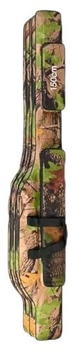 Generisch Rutentasche Angeltasche Camouflage 130-150cm Rutenfutteral Angelrutentasche (Camouflage150cm)