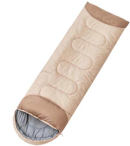 Saco de dormir para 4 estaciones para adultos y niños para camping, senderismo, viajes, clima cálido y fresco, ligero e impermeable con bolsa de compresión, actividades en interiores y exteriores