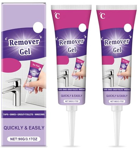 Lot de 2 gels nettoyants puissants qui pénètrent toutes les surfaces, les espaces profonds des carreaux et les joints de salle de bain et de cuisine