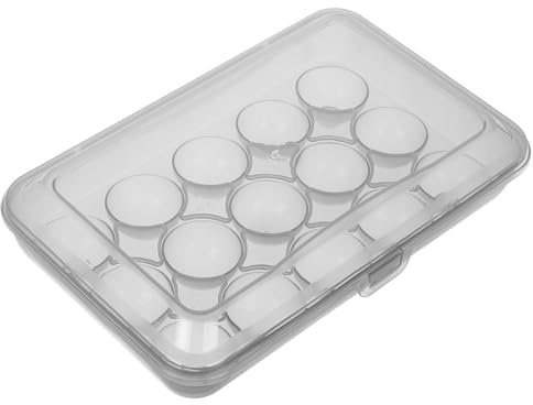 Mipcase Boîte à Œufs Plastique Avec Couvercle Organisateur De Réfrigérateur Empilable Bac De Rangement Pour Œufs