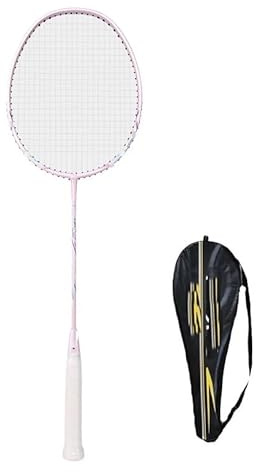 CaFfen Badminton Set Racchetta da Badminton Completamente in Carbonio ad Alta Tensione Super Leggera for Uomo e Donna(I- 3U)