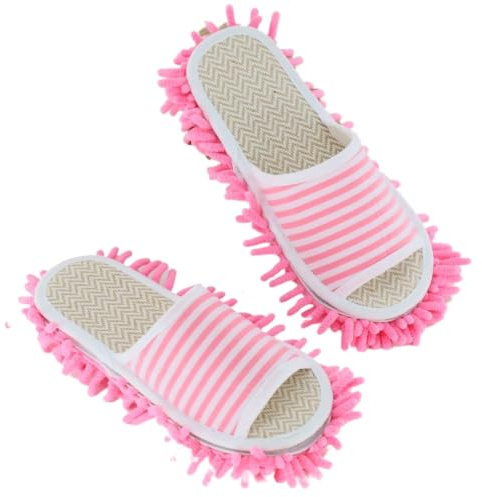 1 Pair Microfiber Washable Mop Slippers for Home Dust Cleaning & Floor Dusting Comfort Wear