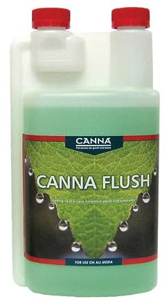 GROWMANIA Fertilizante Canna Flush 250 ML | Abono para Cultivos y Plantas Mejor Sabor Frutos | Sustrato Saborizante de Cogollos y Flores