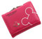 YINGLUOEU Portafoglio da Donna Portafoglio Piccolo in Pelle Portamonete Corto con Molti Scomparti per Conservare Carte Credito Denaro Foto (Rosso Rosa)