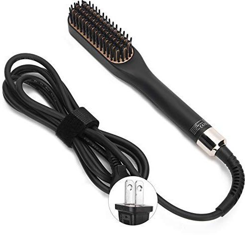 Beard Straightener for Men - Heated Beard Brush Comb for Short to Medium Beards - Costume Accessories and Grooming Gifts for Men (US Plug)