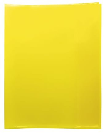 HERMA 19623 Heftumschläge Quart Transparent Gelb, Hefthüllen aus strapazierfähiger, abwischbarer und extra dicker Polypropylen-Folie, durchsichtige Heftschoner Set für Schulhefte, farbig