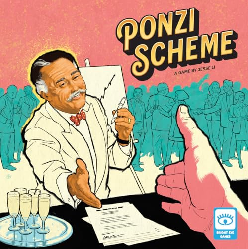 Bright Eye Games Ponzi Scheme Board Game in English for Adults | Strategic Game for 3-5 Players | Trading and Cheating Game to Play with Friends
