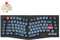Keychron V10 Max Ergonomic Wireless Custom Mechanical Keyboard, QMK/VIA 75% Hot-Swappable Bluetooth/2.4Ghz/USB-C RGB with OSA PBT Keycaps Gateron Jupiter Red Switch for MacOS & Windows, US ANSI Layout