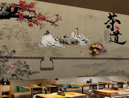 Teceremoni kultur tapet 3D vardagsrum arbetsrum café restaurang väggmålning 400 x 280 cm