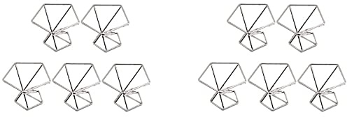 ISTOVO Lot de 10 Supports pour Plantes à Air Supports pour Plantes à Air Tillandsias Présentoir pour Plantes Purificatrices d'air Support pour Fougère à Air, Argent